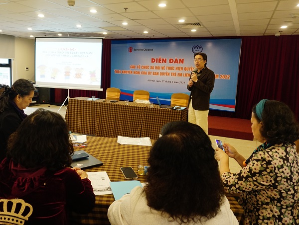 Ông Đặng Hoa Nam – Cục trưởng Cục Trẻ em, Bộ Lao động – Thương binh và Xã hội chia sẻ kế hoạch của Chính phủ Việt Nam thực hiện Khuyến nghị của Ủy ban Quyền trẻ em trong thời gian tới.