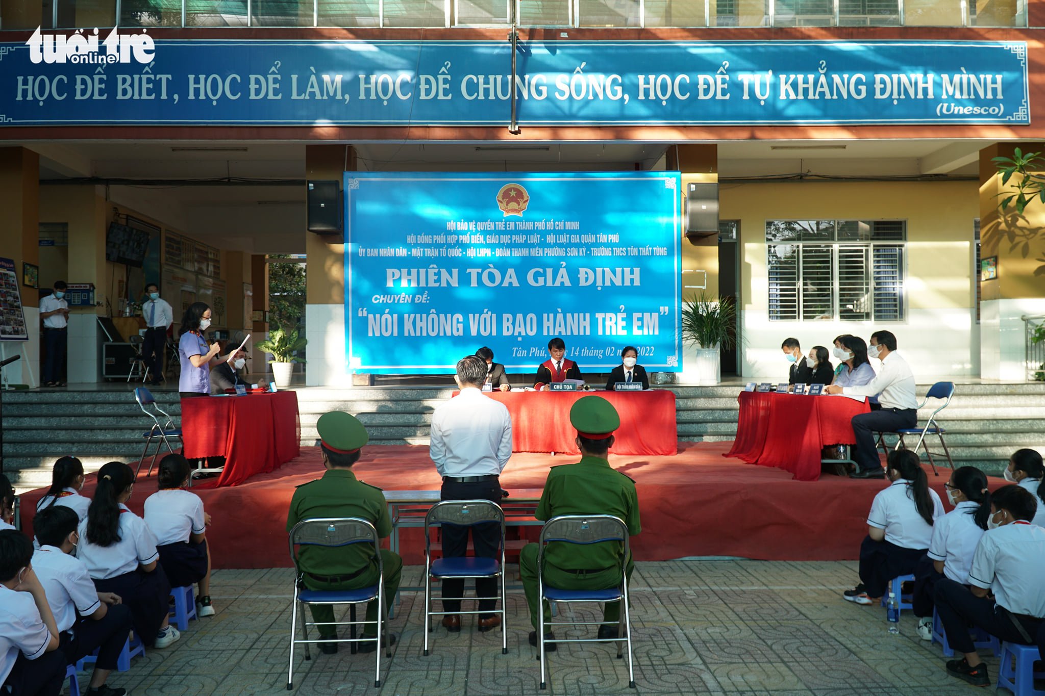 Truyền thông về phòng chống bạo lực học đường qua "Phiên tòa giả định" tại Tp Hồ Chí Minh năm 2022.