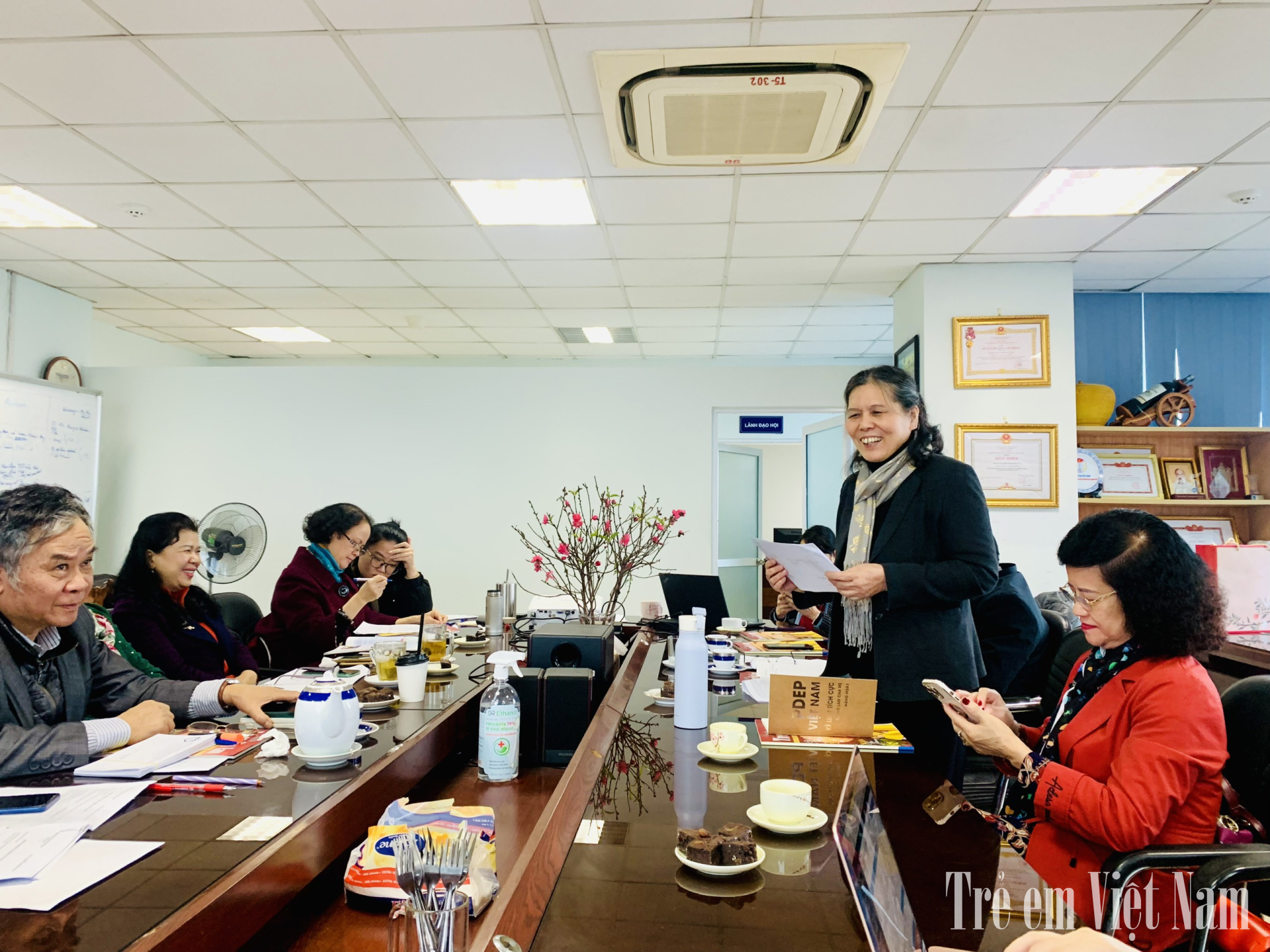 Chủ tịch Nguyễn Thị Thanh Hoà khẳng định, những kết quả đạt được trong năm 2023 của Hội Bảo vệ quyền trẻ em Việt Nam là nhờ sự đoàn kết, quyết tâm cao của toàn thể các cán bộ, hội viên.